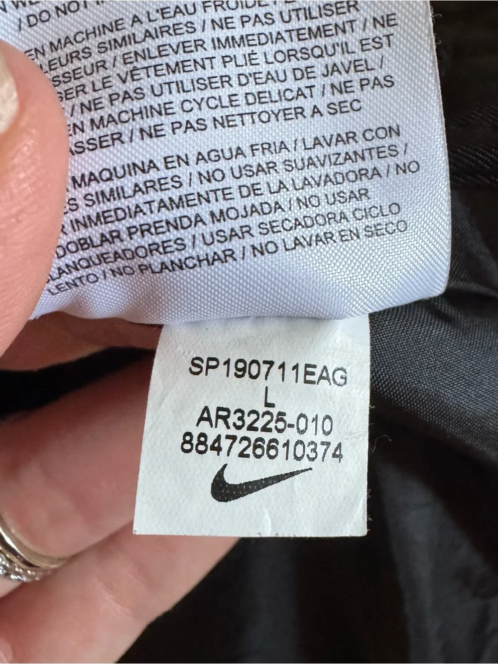 Nike SB Jacket coat Insulated Black Heavy Duty